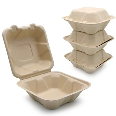 Caixes d'embalatge d'aliments de canya de sucre